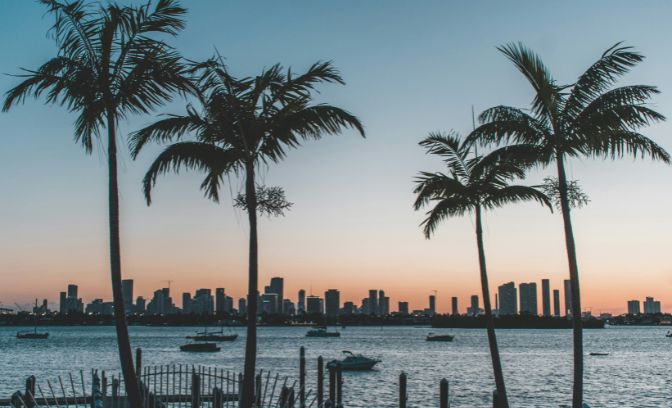 uitzicht op Miami